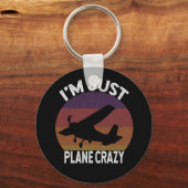 ヴィンテージ航空贈与おもしろいパイロット キーホルダー (正面)