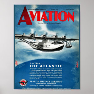 ヴィンテージ航空雑誌フライトカバープリント ポスター
