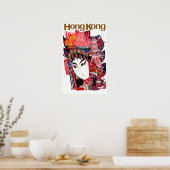 ヴィンテージ航空香港中国旅行 ポスター (キッチン)