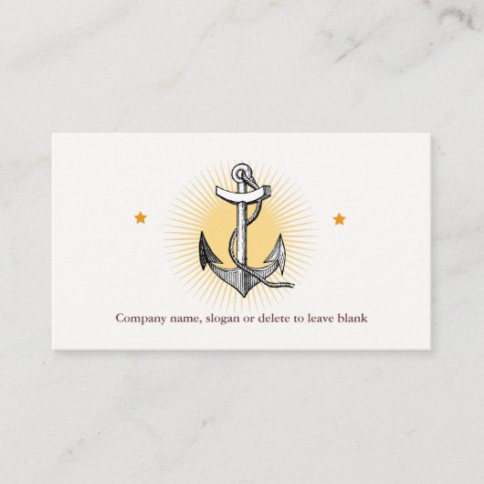 ヴィンテージ船いかり航行事業 名刺 (正面)