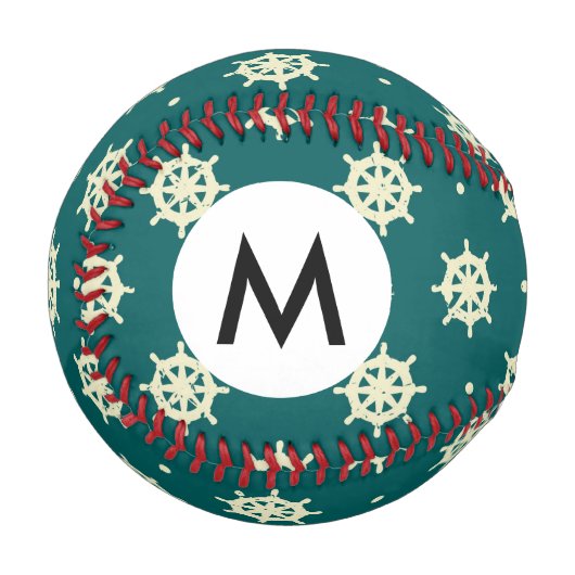 ヴィンテージ船のホイールパターン 野球ボール (正面左)