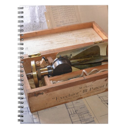 ヴィンテージ船のログ ノートブック (正面)