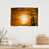 ヴィンテージ船やる気を起こさせる感動的引用文 ポスター (キッチン)