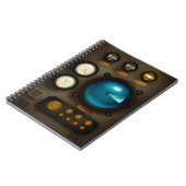 ヴィンテージ船コントロールパネルソナースチームパンクグランジ ノートブック (左側)