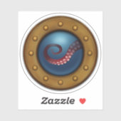 ヴィンテージ船ポートホールタコスチームパンク航海の シール (シート)