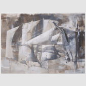 ヴィンテージ船航海の油塗装の分離 薄葉紙 (正面)