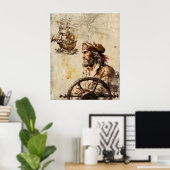 ヴィンテージ船長 ポスター (ホームオフィス)