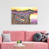 ヴィンテージ船 キャンバスプリント (インサイチュ (リビング))