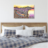 ヴィンテージ船 キャンバスプリント (インサイチュ (寝室))