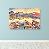 ヴィンテージ船 キャンバスプリント (インサイチュ (ウッドフロア))