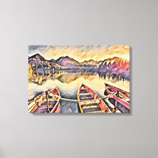 ヴィンテージ船 キャンバスプリント (正面)