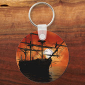 ヴィンテージ船 キーホルダー (正面)