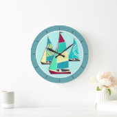 ヴィンテージ船 ラージ壁時計 (ホーム)