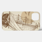 ヴィンテージ船 Case-Mate iPhoneケース (裏面 (横))