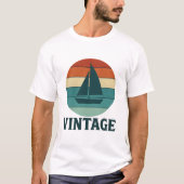 ヴィンテージ船 Tシャツ (正面)
