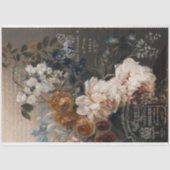 ヴィンテージ色あせたバラとエフエマデクページ 薄葉紙 (正面)