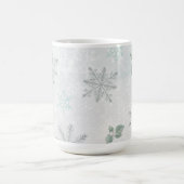 ヴィンテージ色あせた冬の休日 コーヒーマグカップ (中央)