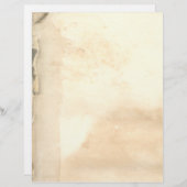 ヴィンテージ色あせた古い本の葉レターヘッド (正面/裏面)