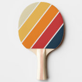 ヴィンテージ色あせはっきりしたの虹 卓球ラケット (裏面)