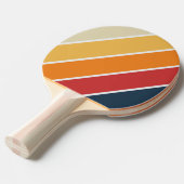 ヴィンテージ色あせはっきりしたの虹 卓球ラケット (正面アングル)