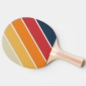ヴィンテージ色あせはっきりしたの虹 卓球ラケット (横)
