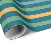 ヴィンテージ色のストライプの線 ラッピングペーパー (ロールコーナー)