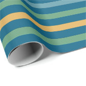 ヴィンテージ色のストライプの線 ラッピングペーパー (ロールコーナー)