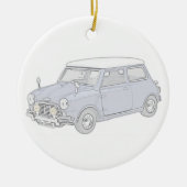 ヴィンテージ色の小型たる製造人 セラミックオーナメント (正面)