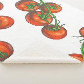 ヴィンテージ色シームレスパターンと新鮮な野菜 シェルパブランケット (3/4)