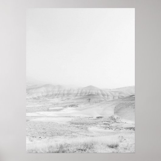 ヴィンテージ色ストライプのあせた絵を描山の丘 ポスター (正面)