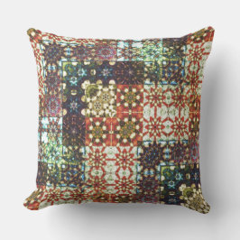 ヴィンテージ色不透明万華鏡のように千変万化するパターンモザイク投p クッション