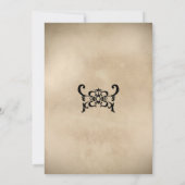 ヴィンテージ色大人の衣装ハローウィンパーティ 招待状 (裏面)