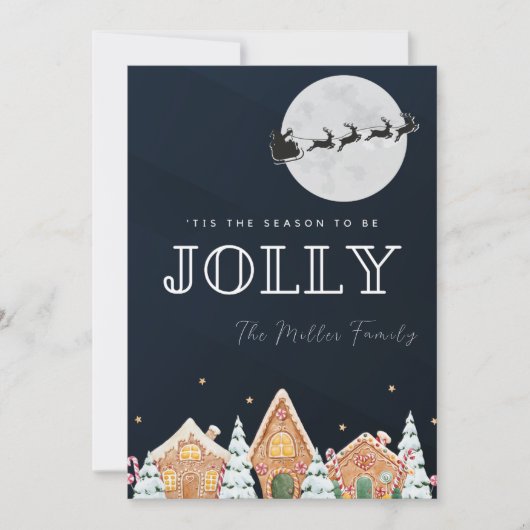 ヴィンテージ色彩の鮮やかサノスノースイーダーホリデーカード シーズンカード (正面)