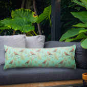 ヴィンテージ色彩の鮮やかロビン鳥模様 ボディピロー