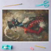 ヴィンテージ色彩の鮮やか油デクページ 薄葉紙 (クラフト)