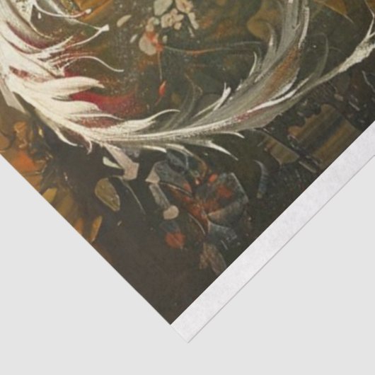 ヴィンテージ色彩の鮮やか油デクページ 薄葉紙 (詳細)