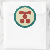 ヴィンテージ色日本のの毛利門武家 ラウンドシール (バッグ)