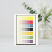 ヴィンテージ色混合ガイド葉書 ポストカード (スタンド正面)