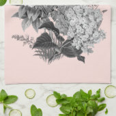 ヴィンテージ色(ほこりっぽいピンク) キッチンタオル (折り畳み)