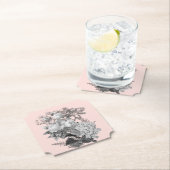 ヴィンテージ色（ほこりっぽいピンク） ペーパーコースター (インサイチュ)