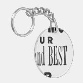 ヴィンテージ芝刈りソフト広告 キーホルダー (正面左)