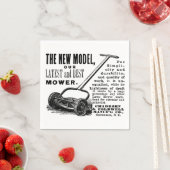 ヴィンテージ芝刈りソフト広告 スタンダードカクテルナプキン (インサイチュ)