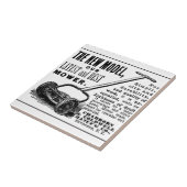 ヴィンテージ芝刈りソフト広告 タイル (側面)