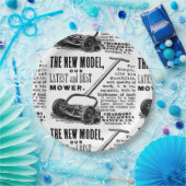 ヴィンテージ芝刈りソフト広告 ペーパープレート (パーティー)