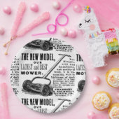 ヴィンテージ芝刈りソフト広告 ペーパープレート (パーティー)