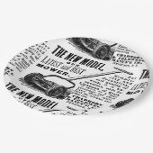 ヴィンテージ芝刈りソフト広告 ペーパープレート (アングル)