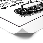 ヴィンテージ芝刈りソフト広告 ポスター (角)