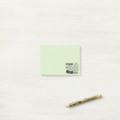 ヴィンテージ芝刈りソフト広告 ポストイット (デスク上)