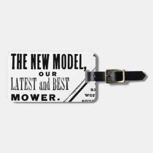 ヴィンテージ芝刈りソフト広告 ラゲッジタグ