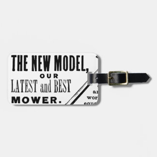 ヴィンテージ芝刈りソフト広告 ラゲッジタグ